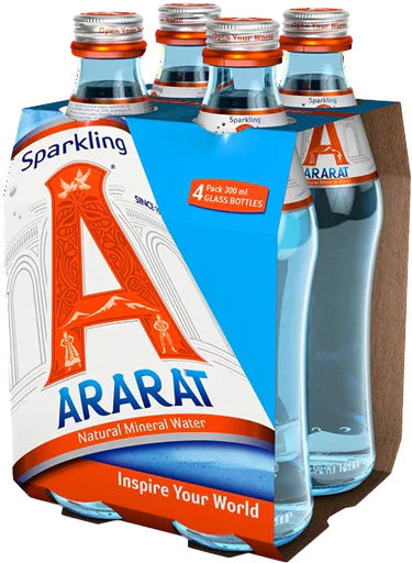 Ararat Sparkling Water 300ml 4pack glass