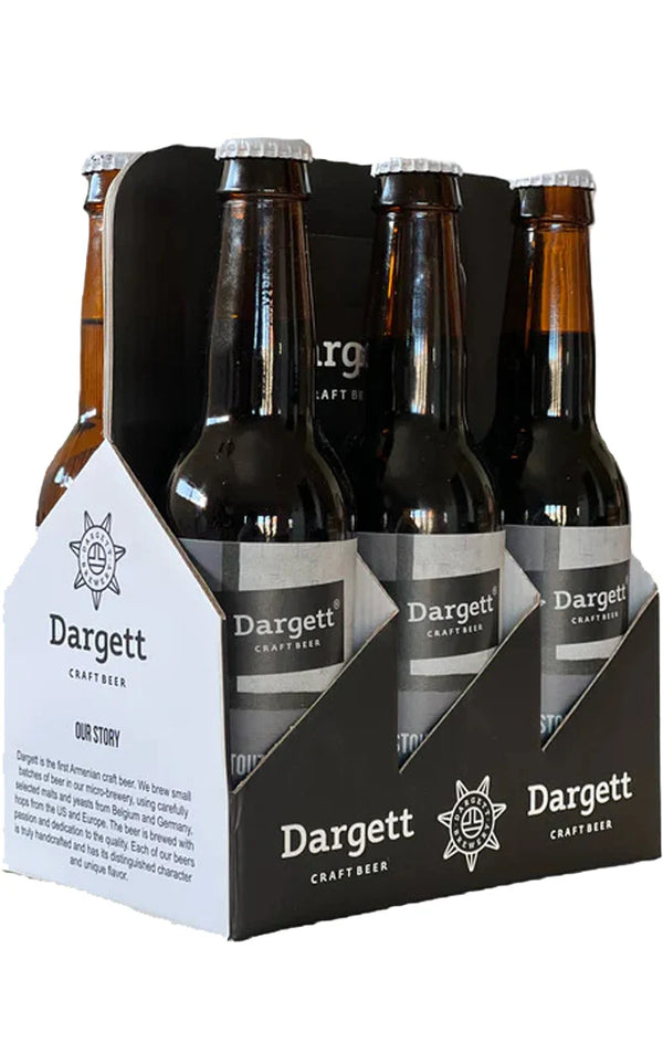 Dargett Stout Craft Beer 11.2 fl.oz. 6-pack Bottles