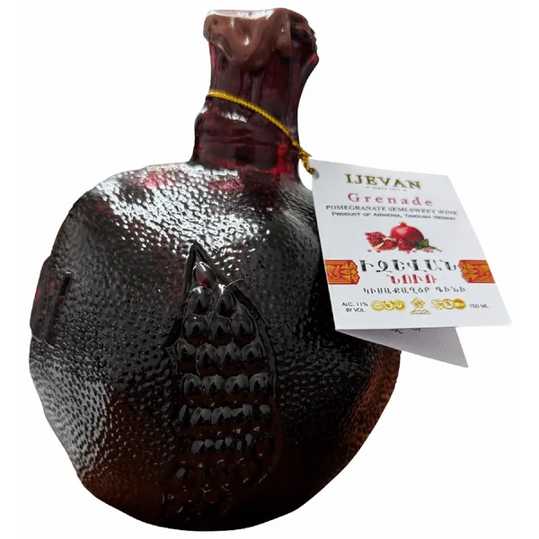 Ijevan Grenade Souvenir Semi-Sweet Pomegranate Wine Armenia 750ml