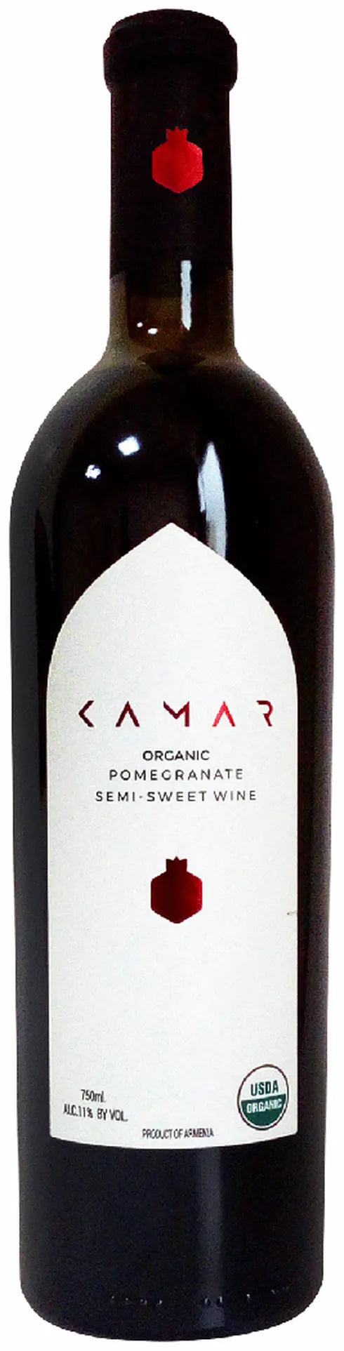 Kamar Organic Pomegranate Semi-Sweet Wine Armenia 750ml