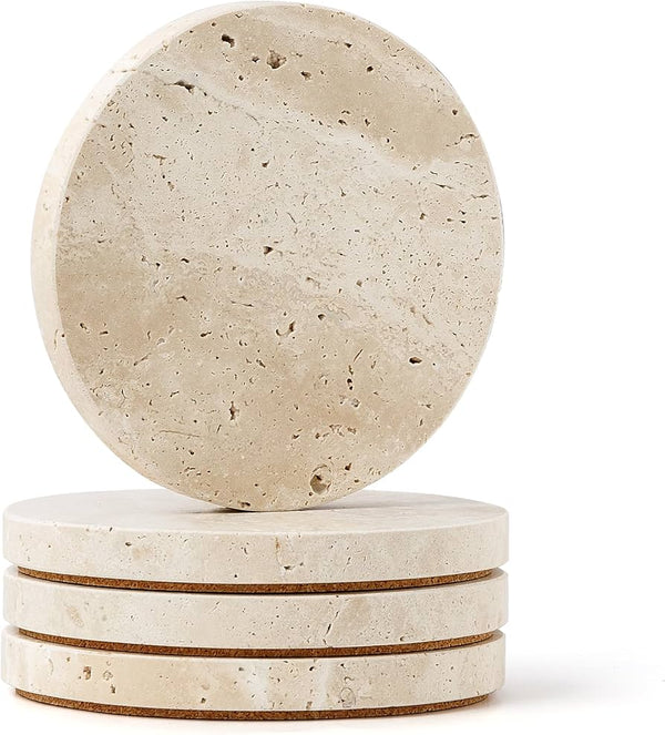 Stone Round Coaster Set of 4