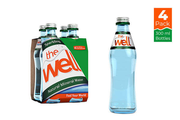 Well Still Water 300ml 4pack glass