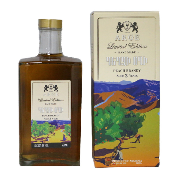 Arge Peach Brandy 3 Years Armenia 750ml