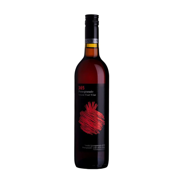 365 Pomegranate Red Semi Sweet Wine 187ml studio bottle
