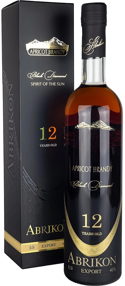 ABRIKON BLACK GIFT BOX APRICOT 12 YEARS BRANDY 750ML 40%