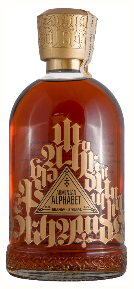 Armenian Alphabet XO Brandy 10 Years Old with Gift Box Armenia 750ml