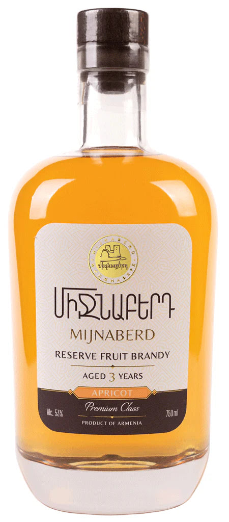 Mijnaberd Apricot Reserve Brandy 3 Years Armenia 750ml