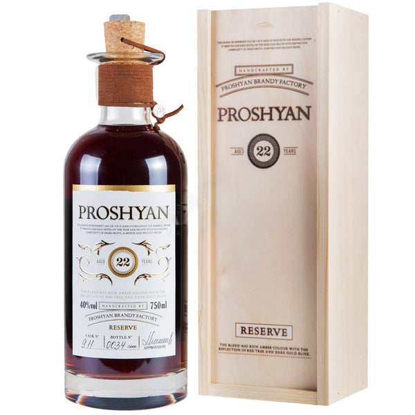 Proshyan Brandy 22 Years Old with Gift Box Armenia 750ml