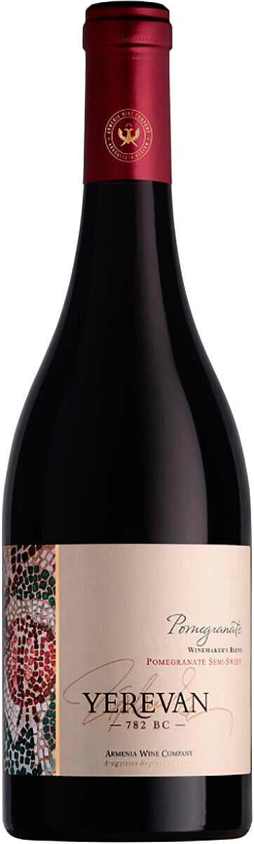 Yerevan 782 BC Pomegranate Semi-Sweet Sparkling Wine Armenia 750ml