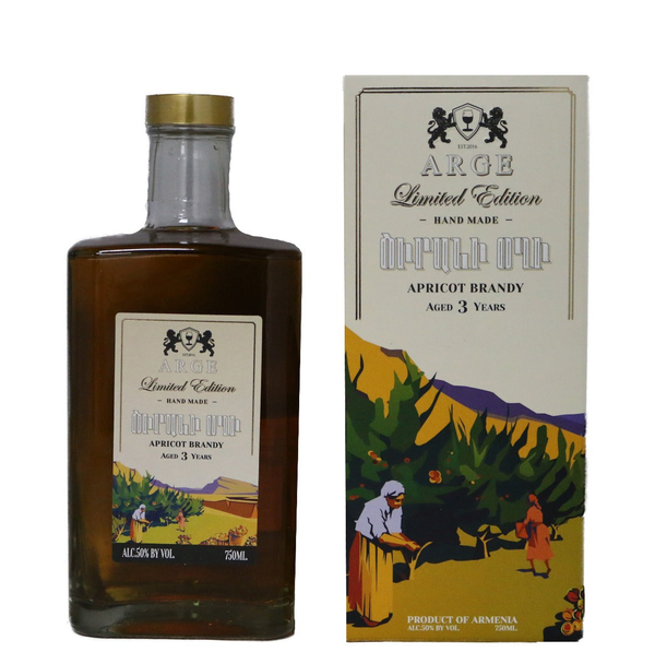 Arge Apricot Brandy 3 Years Armenia 750ml