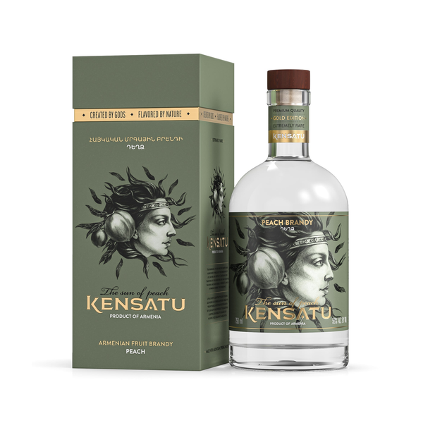 Kensatu Peach Fruit Brandy Armenia 750ml